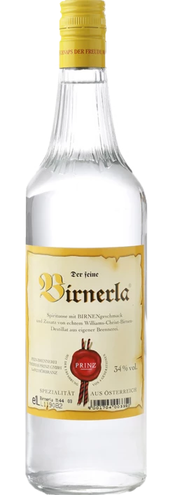 Birnerla Fruchtig 34 % Vol. Williams-Birnen-Spirituose